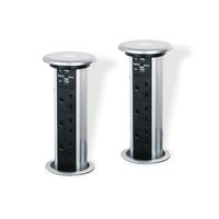 3 prises françaises et 2 ports USB, prise de courant escamotable pneumatique pour table, prise escamotable intégrée
