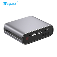 Mini projecteur de poche DLP portable 1080P, mini projecteur alimenté par batterie