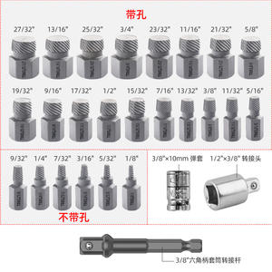 ชุดเครื่องมือถอดสกรู Ximeng 27 ชิ้น ชุดถอดน็อตเหล็กโครเมียมวาเนเดียมแบบเมตริก สำหรับงานอุตสาหกรรม ชุดเครื่องมือถอดสกรูหัก - Product Image 2