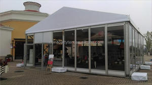 10x10m 100 personnes tente d'événement activités de plein air portée claire grande 10m grande tente avec mur de verre <span class=keywords><strong>pour</strong></span> la <span class=keywords><strong>location</strong></span> de fête de <span class=keywords><strong>mariage</strong></span> - Product Image 6