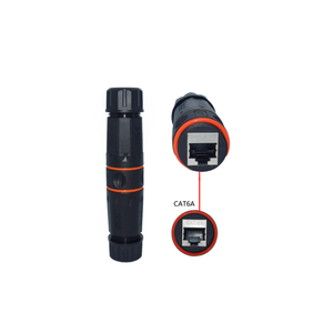 Connecteur étanche femelle RJ45 CAT6A IP67 IP68 pour connexion Ethernet, coupleur Ethernet LAN - Product Image 1