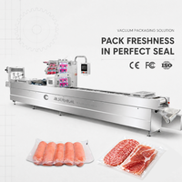 Machine d'emballage thermoformante automatique polyvalente pour fromages, viandes et aliments surgelés multi-produits