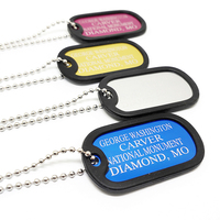 Benutzer definierte Edelstahl Metall Blank Adresse Halskette Hunde pfote Tag Aluminium Halsband Sublimation Qr Code Halsketten Hund Name Id Tag