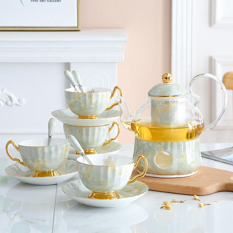 Ash (1 pot, 4 cups, saucers, spoons)