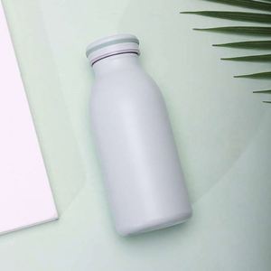Minimalist Stainless Steel Vacuum Bottle With Lid Travel Thermos Double Wall Insulated 24H Heat Retention Pastel Colors Round - Product Image 3