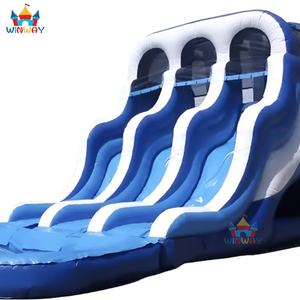 Vente flash : toboggan aquatique gonflable à trois pistes avec piscine, certifié CE, garantie 3 ans pour le plaisir - Product Image 6