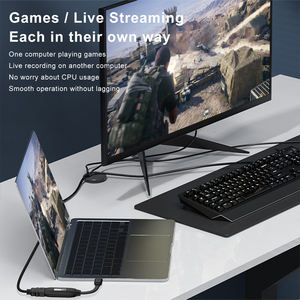 Dispositif de capture externe USB2.0 ABS Carte de capture vidéo USB 1080P pour HDTV Ordinateur portable Télé<span class=keywords><strong>phone</strong></span> portable - Product Image 4