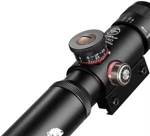 헌팅 4x21 HD 컴팩트 장거리 스코프 레드 레티클 전술 MOLLE 고압 알루미늄 단안경 광학 - Product Image 3