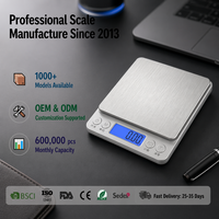 Báscula Digital de Cocina de 3 kg, Alta Precisión, Electrónica, para Alimentos, con Pantalla LCD de Acero Inoxidable, para Hornear, Cocinar y Uso Doméstico