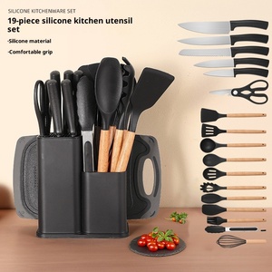 Porte-couteaux multifonctionnel, support à ustensiles, bloc à couteaux en PP, égouttoir à couverts, boîte de rangement, organisateur de cuisine pour cuillères et fourchettes - Product Image 1