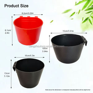 YYB 0.2L 1L 1.5L en plastique Pigeon volaille mangeoire seau poulet mangeoire et abreuvoir ensemble - Product Image 2