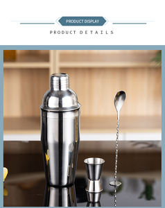 طقم شاكر كوكتيل وصديقة للصديقة للستانلس ستيل-طقم Mixologist وbartender احترافي - Product Image 6