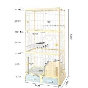 <span class=keywords><strong>Cage</strong></span> pour chien en métal à motif solide simple avec double porte en fer pour chien d'extérieur emballé dans une boîte fournie par la Chine - Product Image 5