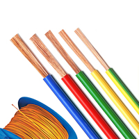 H05V-R konstruksi inti tunggal 1mm 1.5mm BV/BVR kabel tembaga Pvc dengan konduktor fleksibel untuk kabel Internal 300/500v