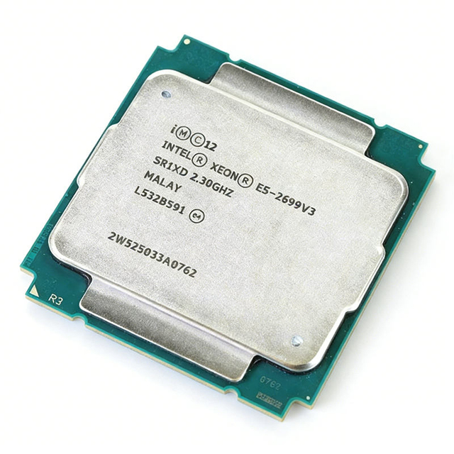 E5-2699V3 Xeon Server Processor 18 Cores 36 Threads 2.30GHz 3.60GHz Boost LGA 2011-3 30MB Cache 145W TDP 64-Bit Virtualization