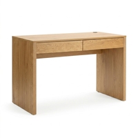 Bureau d'ordinateur moderne, table d'étude minimaliste avec deux tiroirs de rangement pour la maison, le bureau ou la chambre