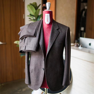 Costume d'affaires à la mode MTM pour homme gris foncé - Product Image 6
