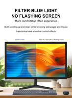 Écran LCD 19-27 pouces 75Hz 1K/4K/2K Noir Affichage de bureau professionnel