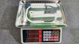 चतुर 40 किलोग्राम डिजिटल बेंच स्केल नेतृत्व/एलसीडी डिस्प्ले 1 जी सटीकता एब्स + स्टेनलेस स्टील सामग्री ओम/ओडम अनुकूलन योग्य 1 वर्ष की - Product Image 5