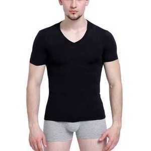 T-shirt à manches courtes en coton modal pour hommes - Product Image 3