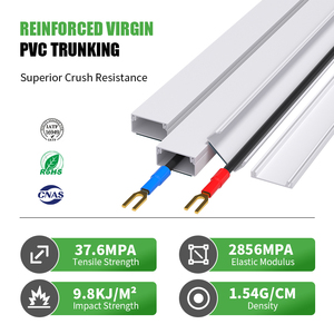 Organizador de <span class=keywords><strong>cables</strong></span> montado en la pared, conductos de cableado flexibles ignífugos para PC, <span class=keywords><strong>TV</strong></span>, coche, gestión de <span class=keywords><strong>cables</strong></span> de ordenador - Product Image 3