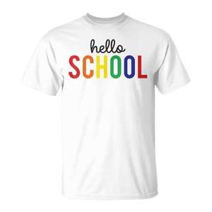 Camiseta Infantil para el Primer Día de Clases, Ropa Promocional con Diseño de Arcoíris para Niños - Product Image 2