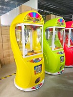Super Box 2 Machine à grue à 2 griffes, Distributeur de prix pour enfants, Gachapon, Pinces à jouets en plastique colorées, Snack, PCB anglais