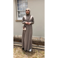 Robe Abaya décontractée à capuche Mexizo pour femmes musulmanes, mode islamique de Dubaï, longue robe maxi