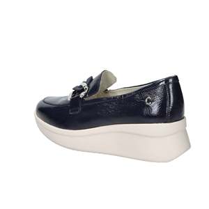 Mocassins en cuir bleu pour femme Cinzia Soft, chaussures plates - Product Image 2