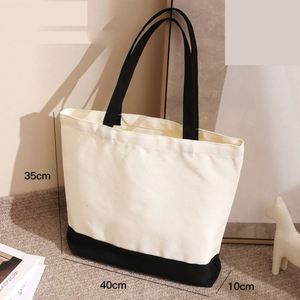 Bolsas de Mano Medianas con Asa Larga de 13x15 Pulgadas para Sublimación, Lienzo en Blanco para Manualidades y Decoración, Impresión por Transferencia de Calor para Regalos - Product Image 4