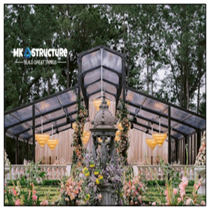 Carpa de Boda de Lujo <span class=keywords><strong>Guyun</strong></span>, Diseño de Estructura de Aluminio Negro, Carpa para Eventos tipo Atrio para 200 a 500 Personas - Product Image 3