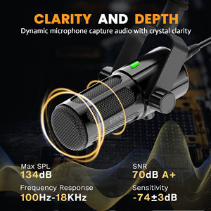 Microphone de <span class=keywords><strong>studio</strong></span> cardioïde dynamique FIFINE Tank6, populaire pour la voix et la diffusion, microphone filaire <span class=keywords><strong>Micro</strong></span> USB/<span class=keywords><strong>XLR</strong></span> - Product Image 4