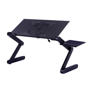 Escritorio Plegable Ajustable de Aleación de Aluminio para Computadora Portátil, Soporte para Computadora, Uso en Casa, Oficina, Hotel, Escritorio de Pie para Cama - Product Image 1