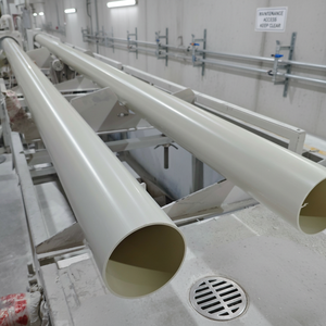 Tuyau de drainage en PVC <span class=keywords><strong>perforé</strong></span> 4 et 6 pouces avec chaussette géotextile pour drainage français, drainage de fondations paysagères, irrigation, écologique - Product Image 2