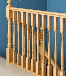 Barandilla de Madera Tradicional para Montaje en Pared EFS BR002, 60x28x4200mm, Preperforada para Escaleras - Product Image 4