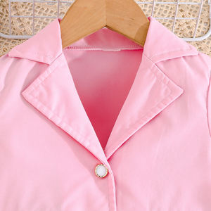 Casual squisito floreale <span class=keywords><strong>per</strong></span> ragazze tre pezzi comodo Top a manica corta con bottoni <span class=keywords><strong>pantaloni</strong></span> <span class=keywords><strong>eleganti</strong></span> <span class=keywords><strong>per</strong></span> abbigliamento <span class=keywords><strong>per</strong></span> bambini - Product Image 3