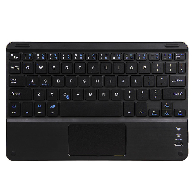 Hot Selling 2021 10inch Universal Mini Slim Wireless Keyboard Ultra-thin Mouse Touch Bt Keyboard With Touchpad
