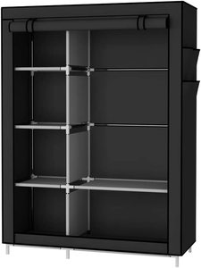 Étagères de rangement mobiles casier à vêtements simples pour vêtements cube armoire chambre - Product Image 6