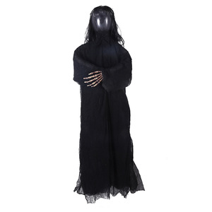 Halloween Hanging Ghost Decoration Sound Activated Glow Shaking <b>Scary</b> Ghost Prop for Haunted House Yard Party Decor - Product Image 3