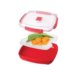 La scatola di Tiffin per il pranzo con riscaldamento sigillato più caldo di alta qualità mantiene il cibo a vapore per verdure calde per il microonde
