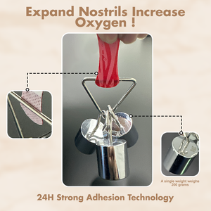 Strisce nasali nere Extra resistenti senza lattice di nuovo Design per smettere di russare la striscia nasale monouso in gesso per respirare meglio - Product Image 5