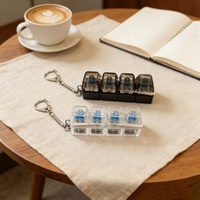 Promotion Manufacturer Custom Crystal clear Glowing Keychain Assorted Shapes Keychains With Logo