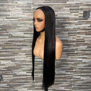 Parrucca Liscia con Frontale in Pizzo 5x5, <span class=keywords><strong>Capelli</strong></span> Umani Vietnamiti Grezzi 8-30 Pollici, Colore Naturale, Pronta per la Spedizione - Product Image 4
