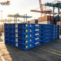 Plateforme de conteneur maritime robuste de 20 pieds (6 mètres) en acier, capacité 28 tonnes, pour le transport de marchandises lourdes et pointues