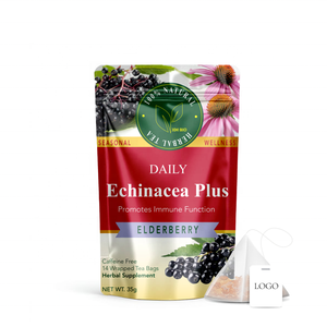 Thé aux herbes premium personnalisé avec <span class=keywords><strong>sureau</strong></span> et échinacée pour soutenir le système immunitaire - Product Image 1