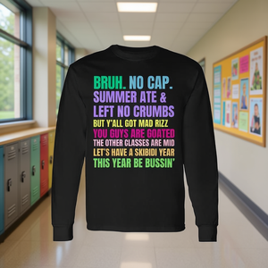 Camiseta de manga larga Gen A Slang Teachers para el primer día de clases 2025 - Product Image 3