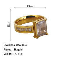2025 ensemble de bagues de mode à la mode 5 pièces en acier inoxydable plaqué or à la mode léopard Bijuteria Inoxidavel Em Ao 2025 anneaux de Zircon cubique
