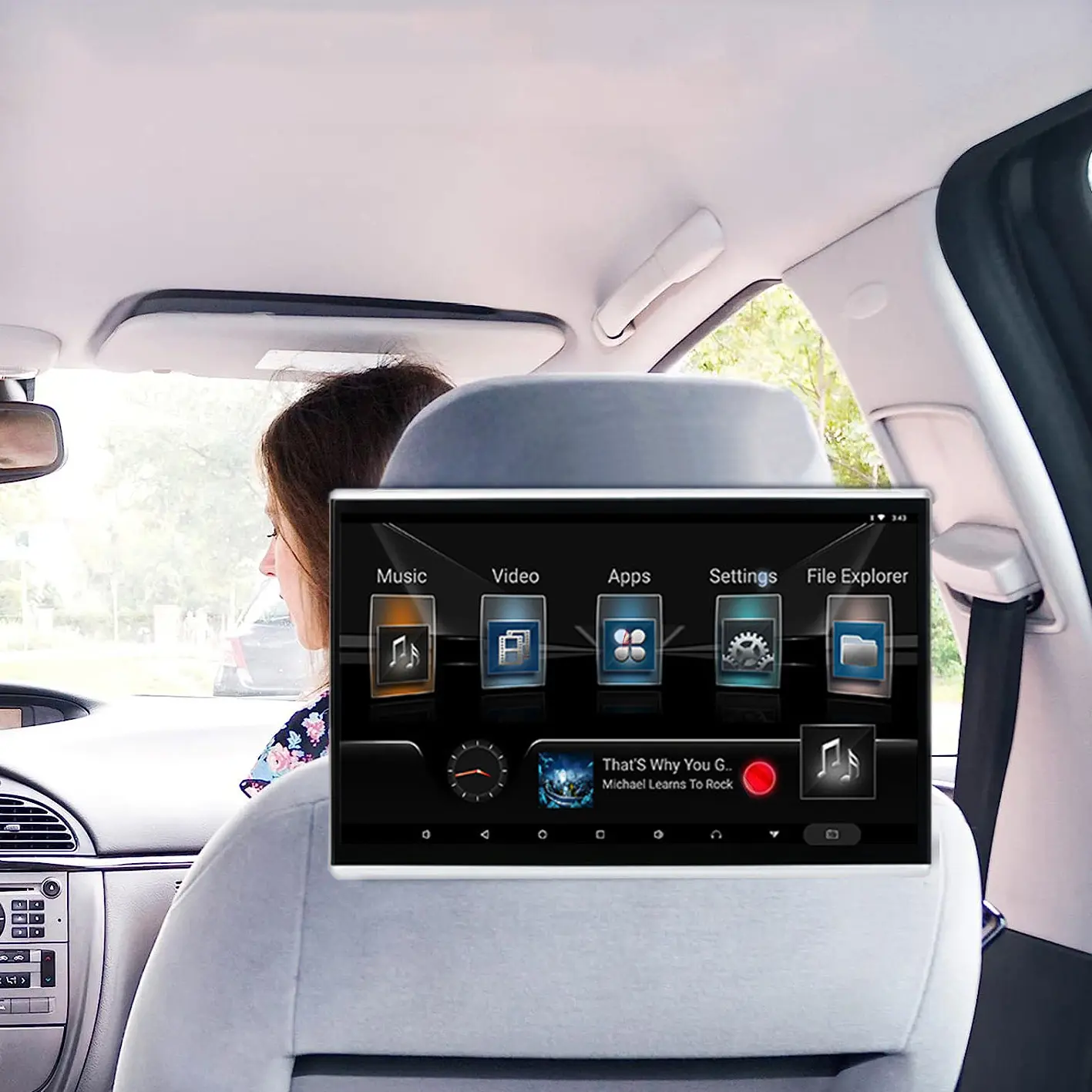 Vendita calda Monitor poggiatesta auto Android Smart universale Touch Screen lettore Dvd sistema di intrattenimento posteriore per auto lettore
