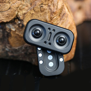 Jouets anti-stress en alliage de zinc, forme hibou magnétique, <span class=keywords><strong>spinner</strong></span> à doigts, pièces de monnaie EDC, pour adultes, avec carte coulissante métallique amovible pour soulager le stress - Product Image 3