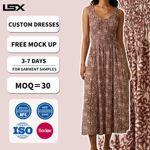 Fabriqué en Chine OEM ODM Logo de marque Petites commandes Fabricants de vêtements de créateurs personnalisés Vêtements haut de gamme Robe vintage pour femmes Y2K - Product Image 1